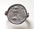 Anello con moneta Greca cod. 005